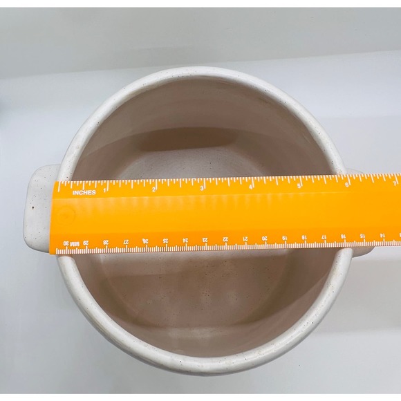 VTG 60’s West Bend Crock Bean Pot & Lid w/ Fork & Spoon Design, earthenware, MCM - Picture 5 of 8